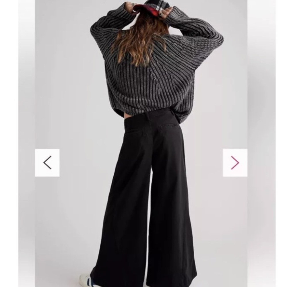 SOLD OUT Free People Light As Spring Wide Leg Trousers 6 - Picture 5 of 10